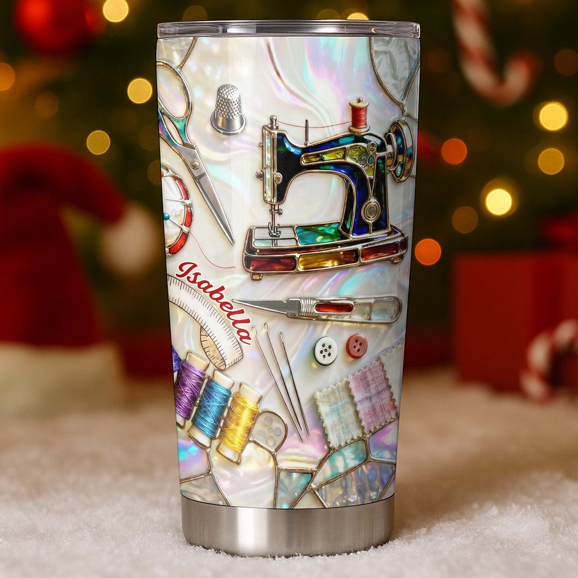 Life Is Short Buy The Fabrics, Sewing Crafts Design - Personalized Custom Stainless Steel Tumbler 20oz 30oz - HAND008_TB