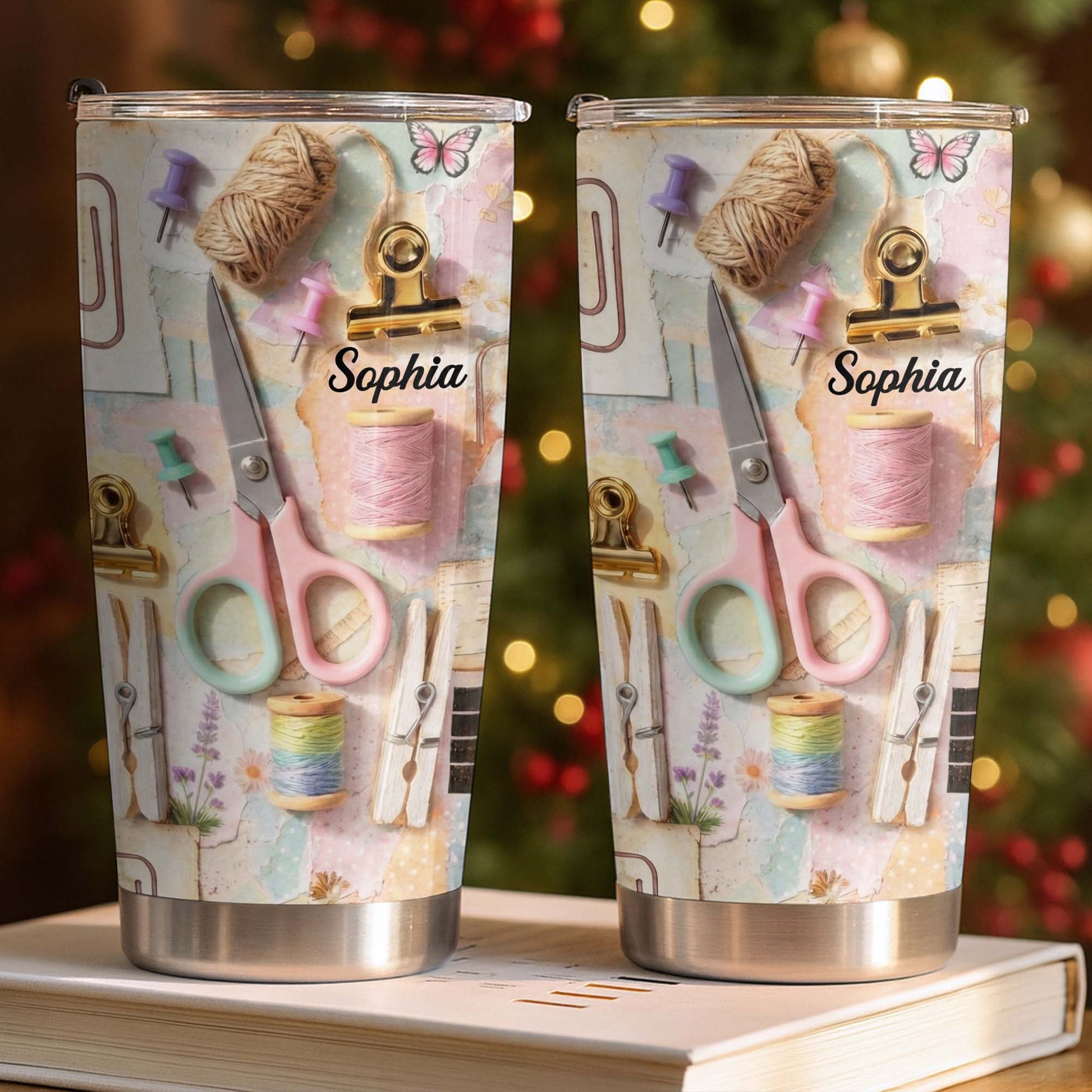 Creative Soul Passion For Crafting And Sewing With Scissors And Thread - Personalized Custom Stainless Steel Tumbler 20oz 30oz - HAND019_TB