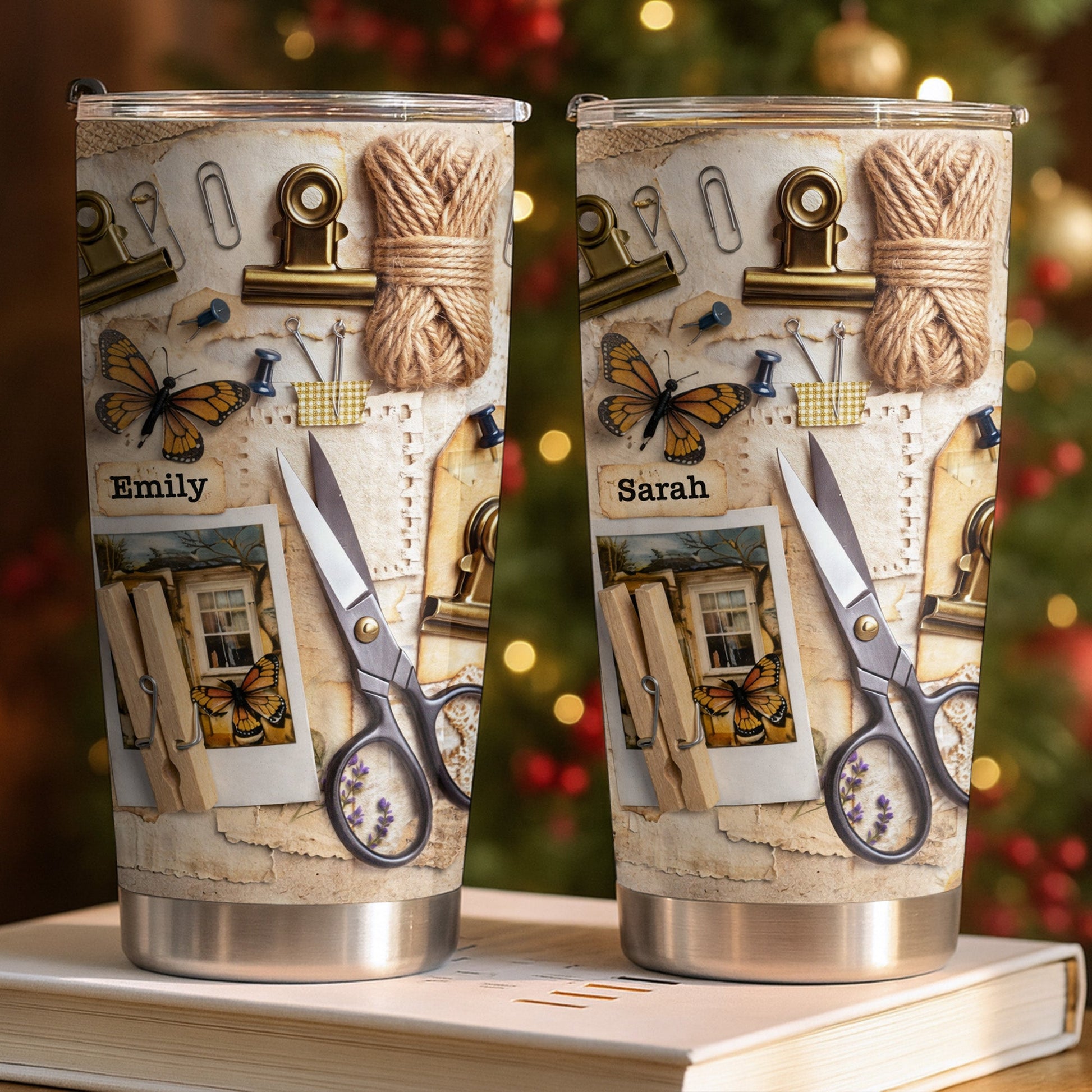 Cultivate Your Own Garden, Butterflies And Scissors - Personalized Custom Stainless Steel Tumbler 20oz 30oz - HOB047_TB