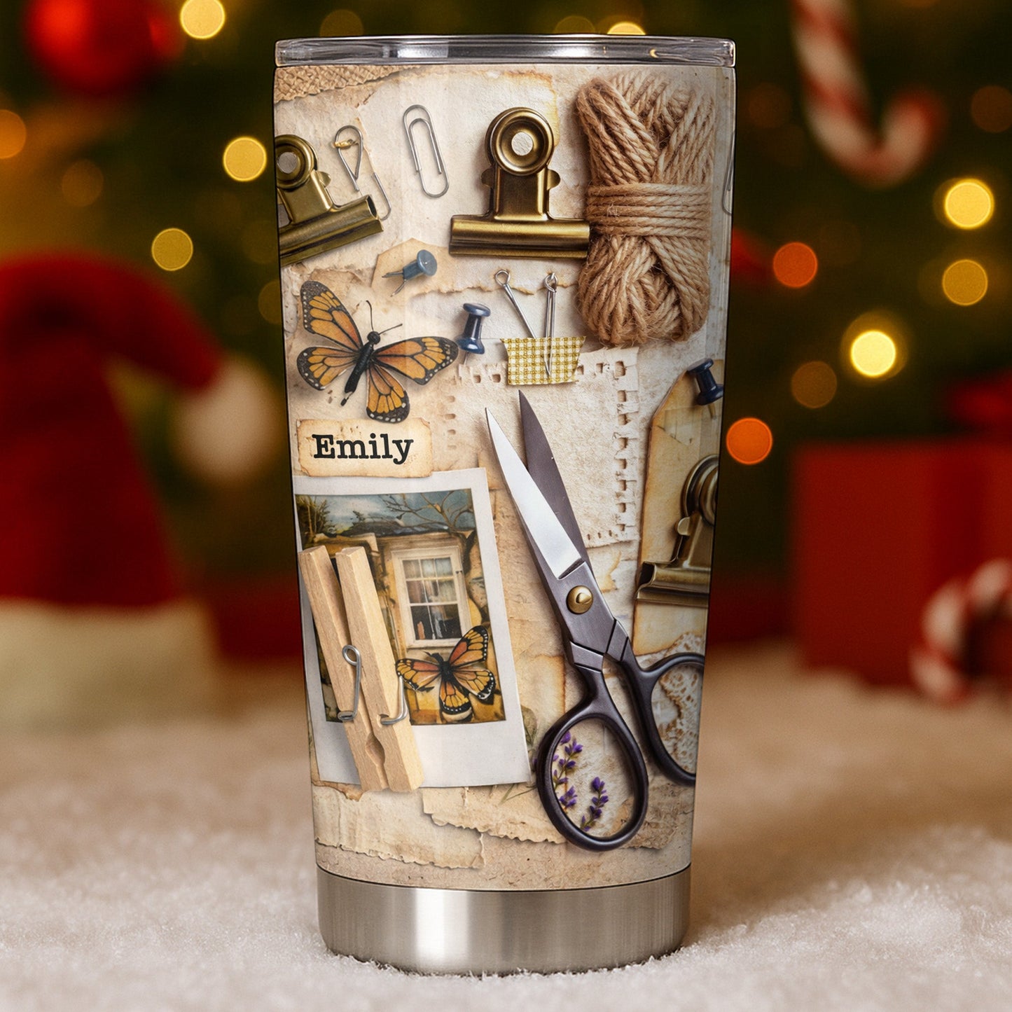 Cultivate Your Own Garden, Butterflies And Scissors - Personalized Custom Stainless Steel Tumbler 20oz 30oz - HOB047_TB
