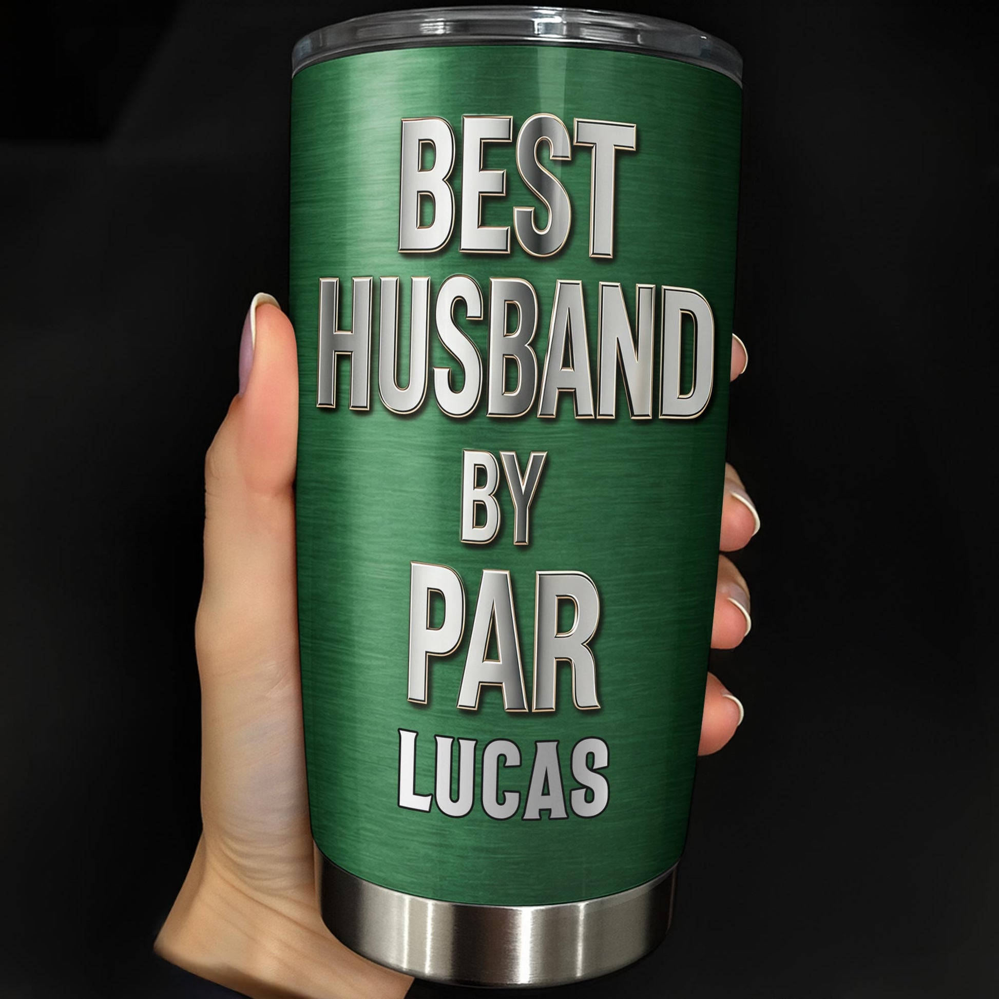 Best Husband By Par Golf Clubs And Balls Design - Personalized Custom Stainless Steel Tumbler 20oz 30oz - HSB090_TB