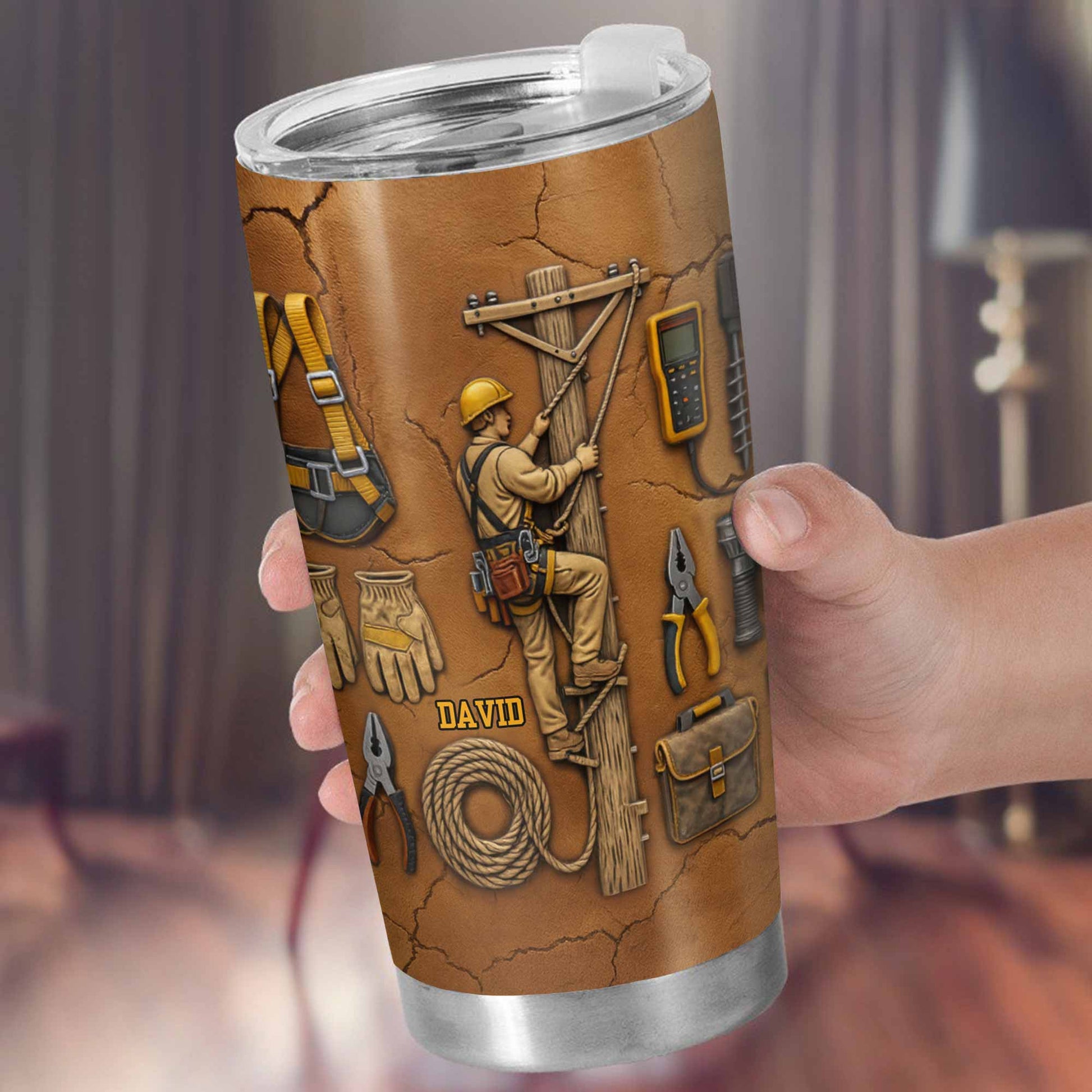 Celebrate Hard Work, Tools and Construction Worker Design - Personalized Custom Stainless Steel Tumbler 20oz 30oz - JBS017_TB