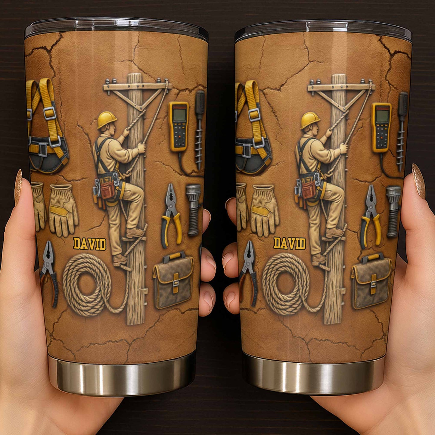 Celebrate Hard Work, Tools and Construction Worker Design - Personalized Custom Stainless Steel Tumbler 20oz 30oz - JBS017_TB