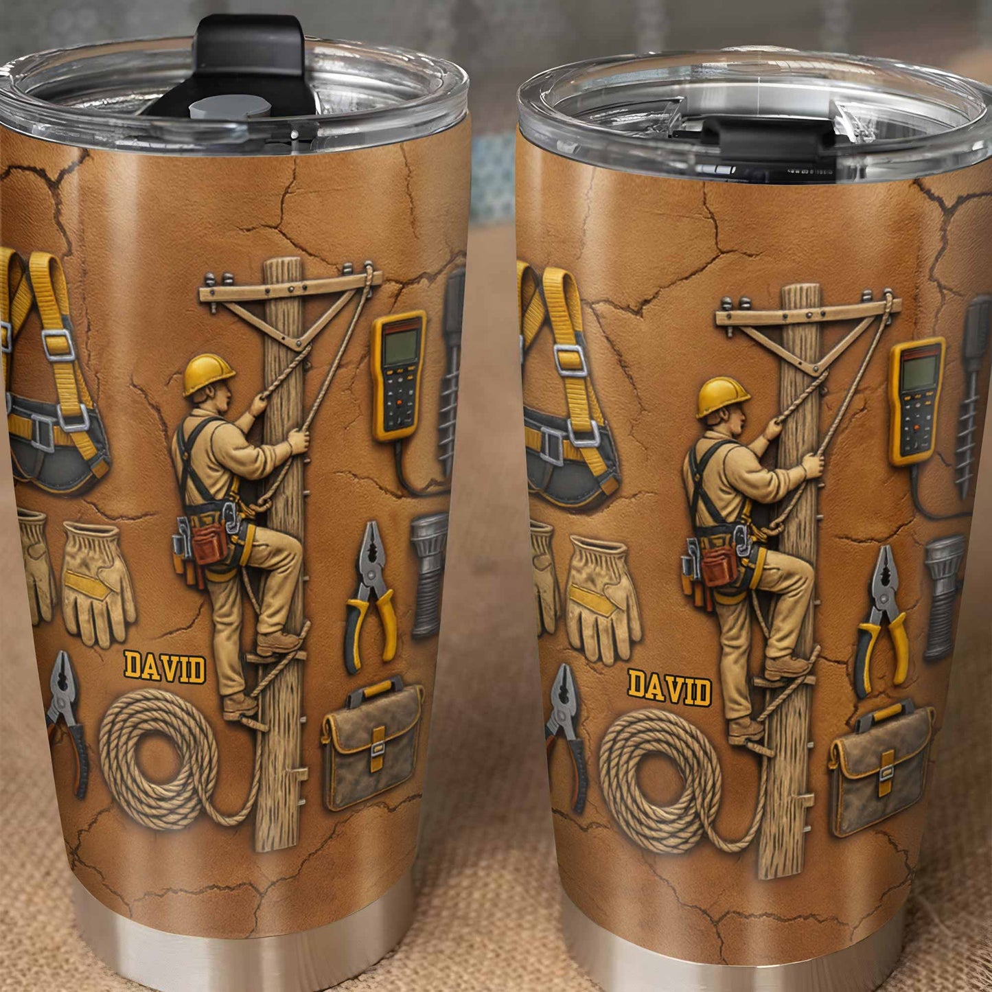 Celebrate Hard Work, Tools and Construction Worker Design - Personalized Custom Stainless Steel Tumbler 20oz 30oz - JBS017_TB