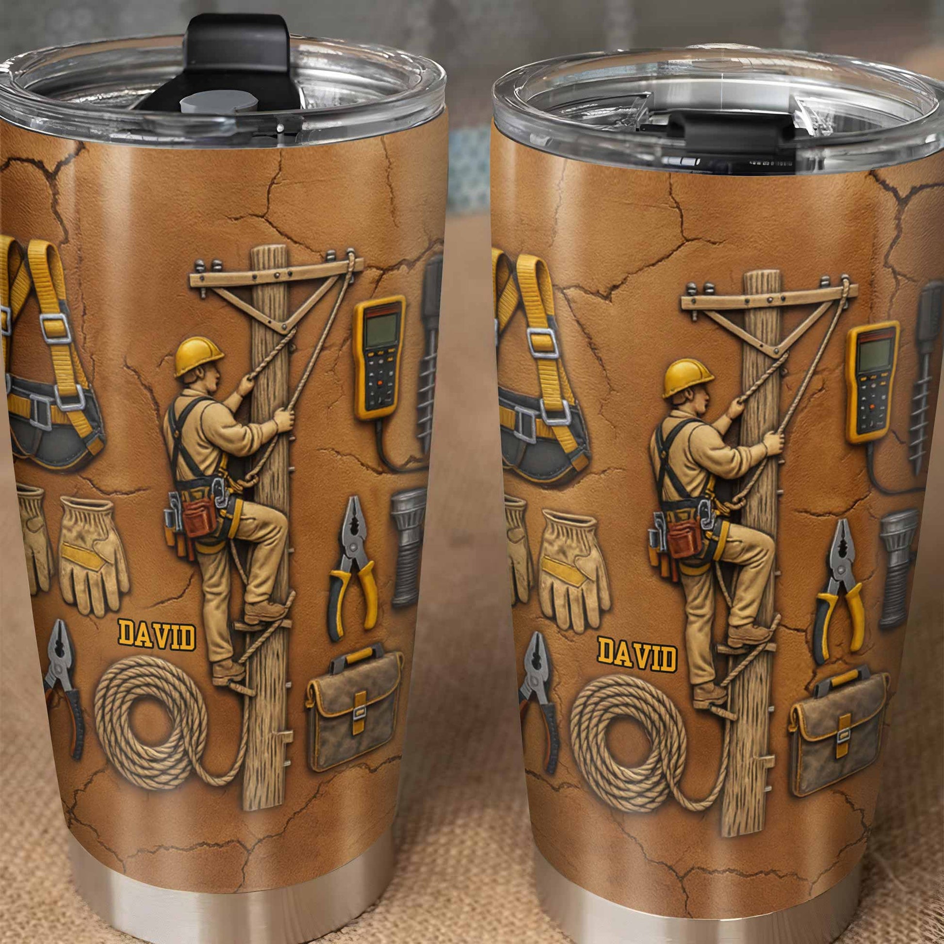 Celebrate Hard Work, Tools and Construction Worker Design - Personalized Custom Stainless Steel Tumbler 20oz 30oz - JBS017_TB