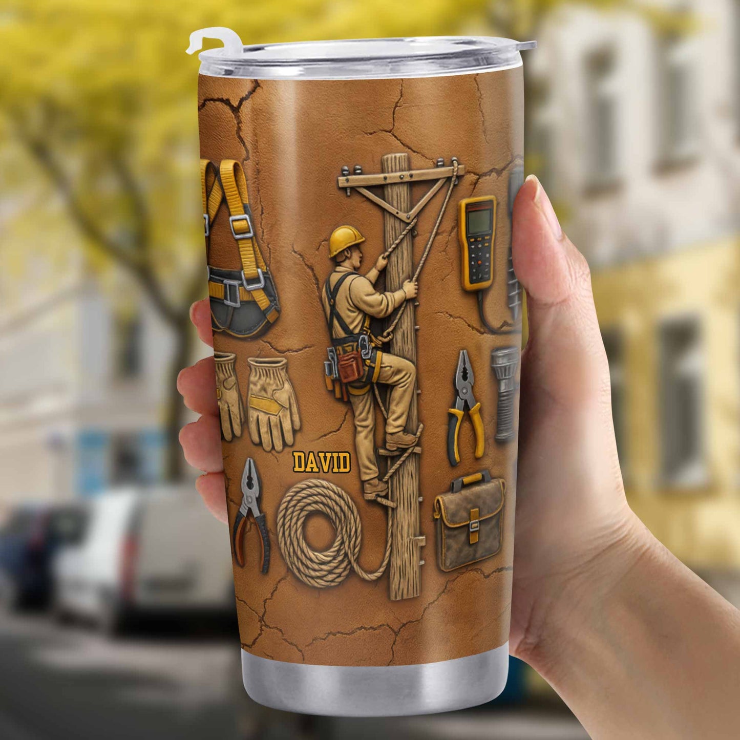 Celebrate Hard Work, Tools and Construction Worker Design - Personalized Custom Stainless Steel Tumbler 20oz 30oz - JBS017_TB