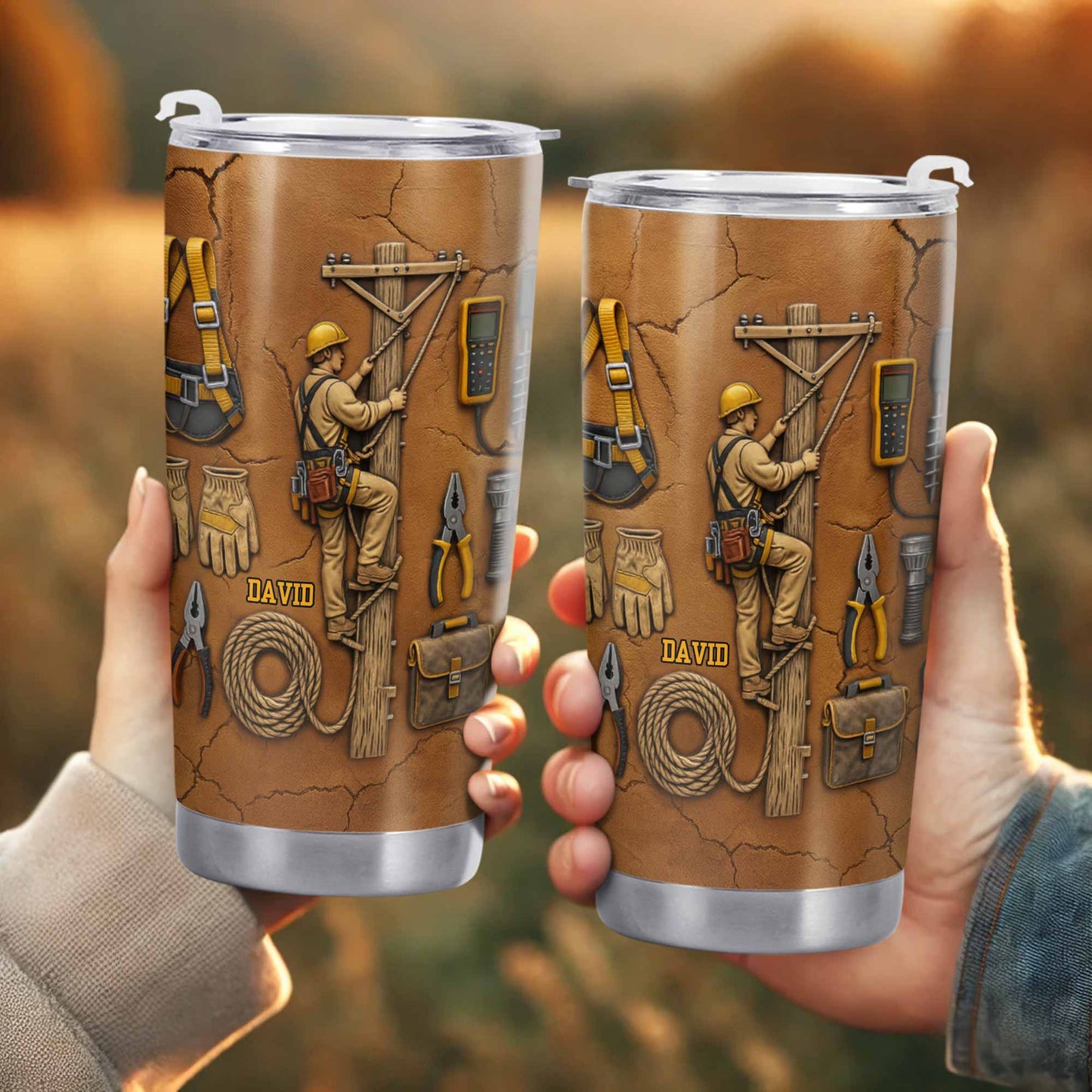 Celebrate Hard Work, Tools and Construction Worker Design - Personalized Custom Stainless Steel Tumbler 20oz 30oz - JBS017_TB