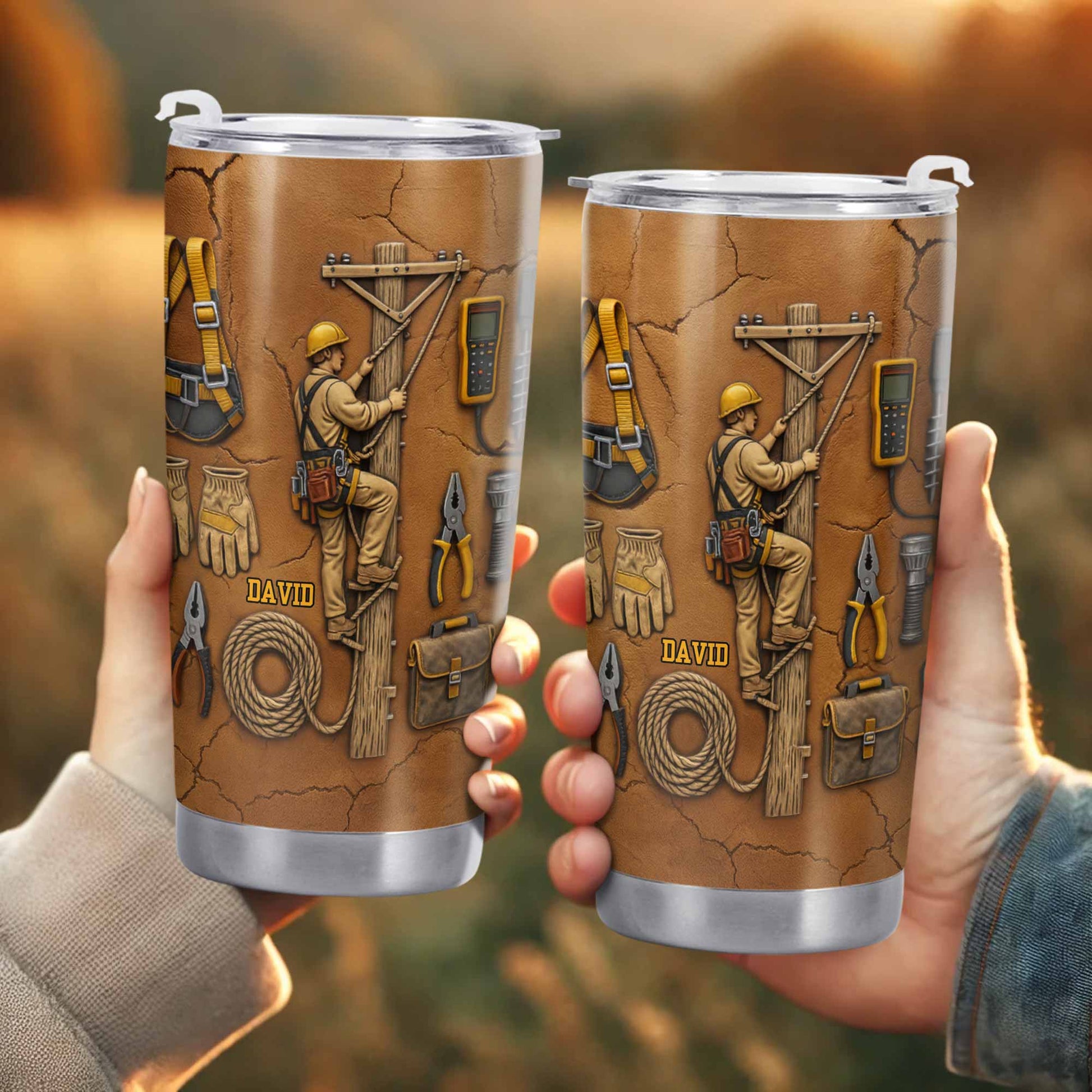 Celebrate Hard Work, Tools and Construction Worker Design - Personalized Custom Stainless Steel Tumbler 20oz 30oz - JBS017_TB