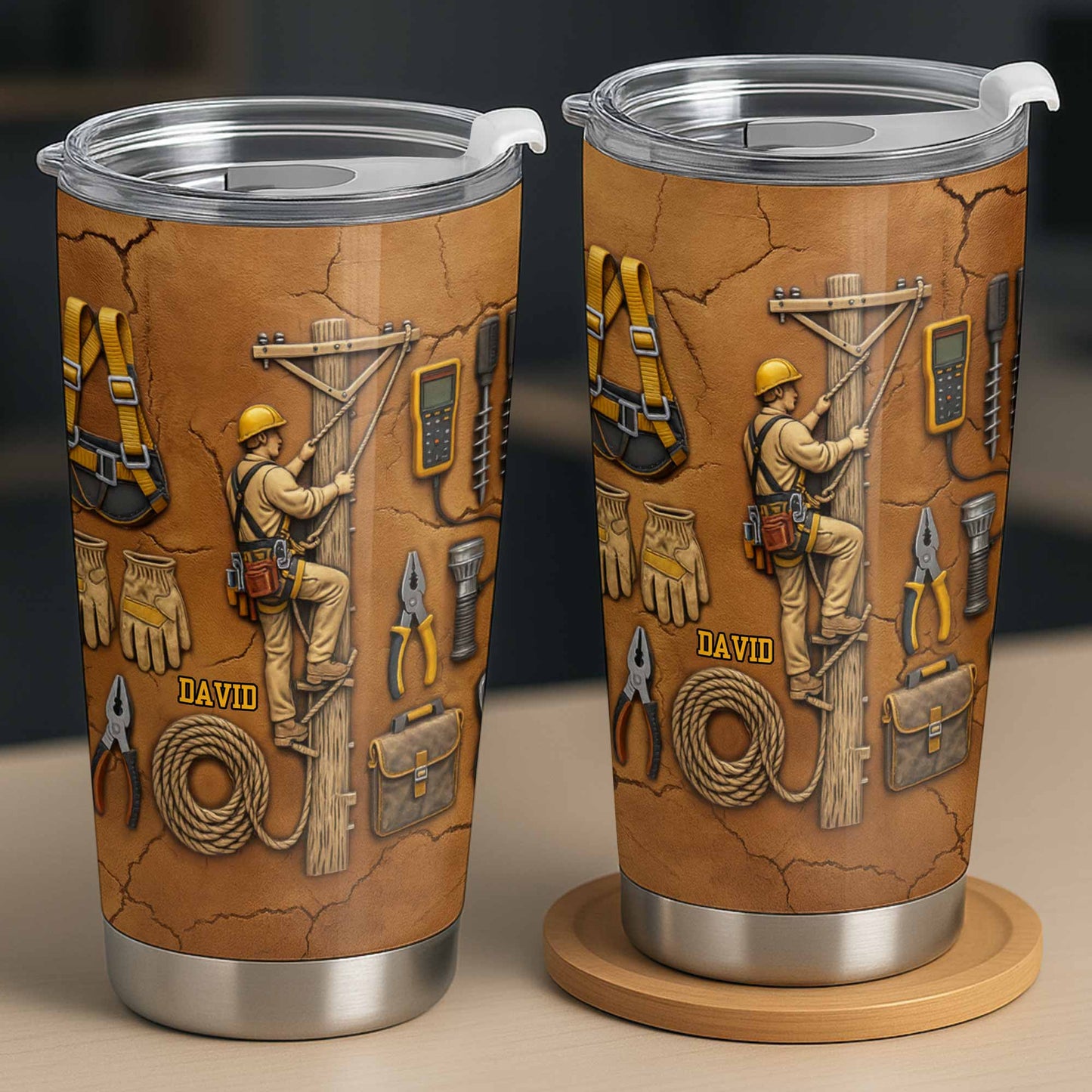 Celebrate Hard Work, Tools and Construction Worker Design - Personalized Custom Stainless Steel Tumbler 20oz 30oz - JBS017_TB