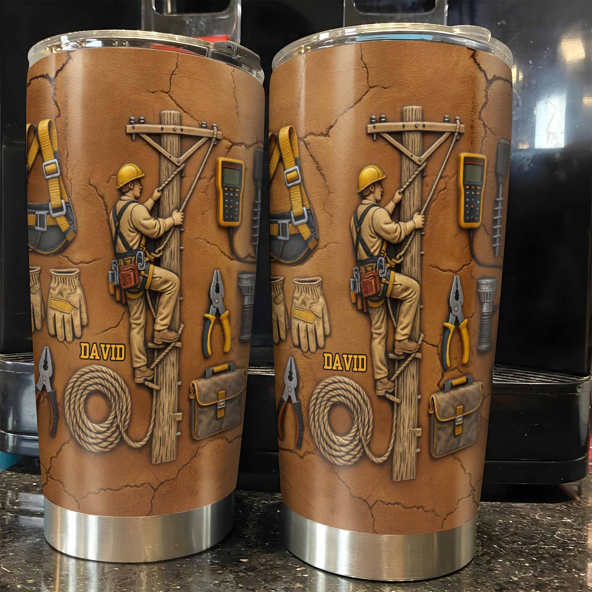 Celebrate Hard Work, Tools and Construction Worker Design - Personalized Custom Stainless Steel Tumbler 20oz 30oz - JBS017_TB