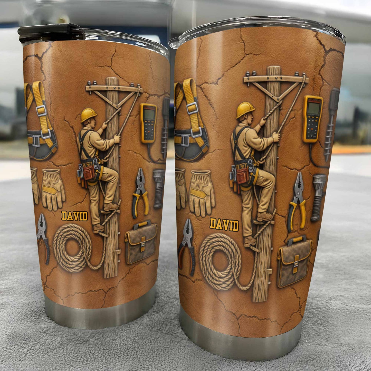 Celebrate Hard Work, Tools and Construction Worker Design - Personalized Custom Stainless Steel Tumbler 20oz 30oz - JBS017_TB